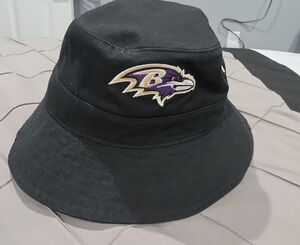 ’47 Brand Black Bucket Hat with NFL Patch